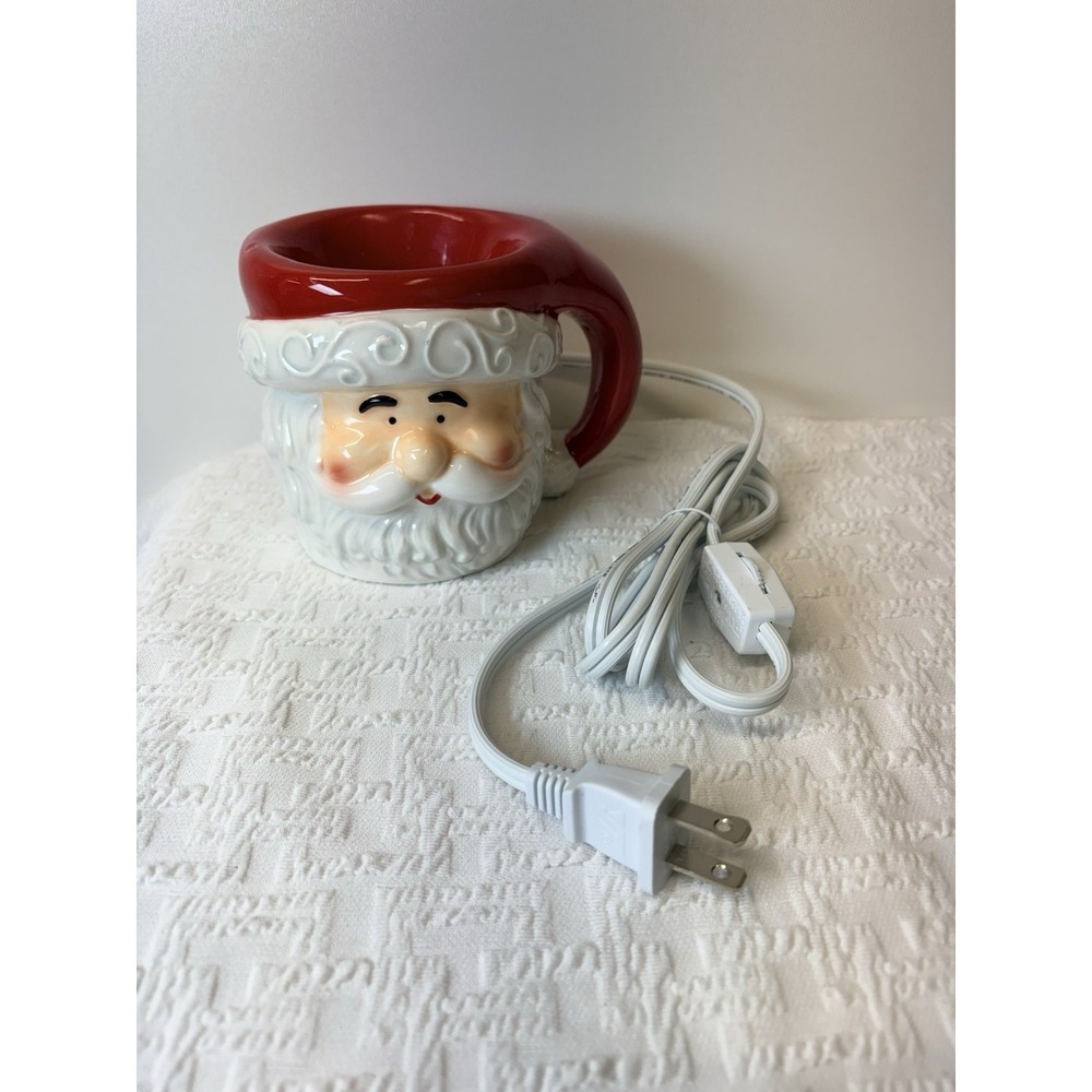 Scentsy  Merry Mug Santa Clause Toby Jug‎ Christmas Holiday Wax Warmer Tested
